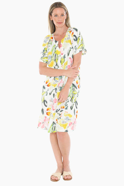 Womens Wildflower Shift Dress Multicolor 596j5076a