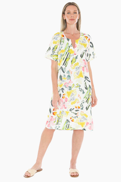 Womens Wildflower Shift Dress Multicolor 596j5076a