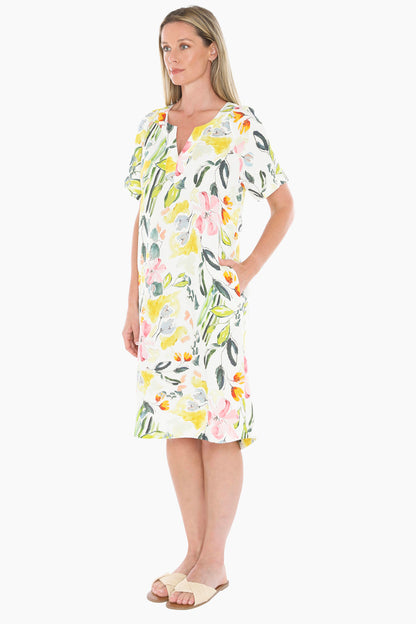 Womens Wildflower Shift Dress Multicolor 596j5076a