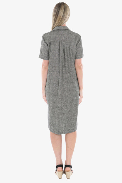 Womens 2 Pocket Dress Grey 596j5132a