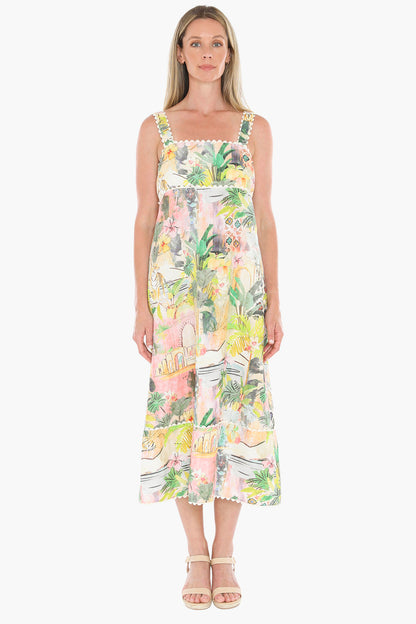 Womens Tiger Island Ric Rac Dress Multicolor 596j5159a