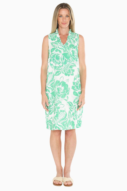 Womens Tuscan Rose Dress Green 596j5169a
