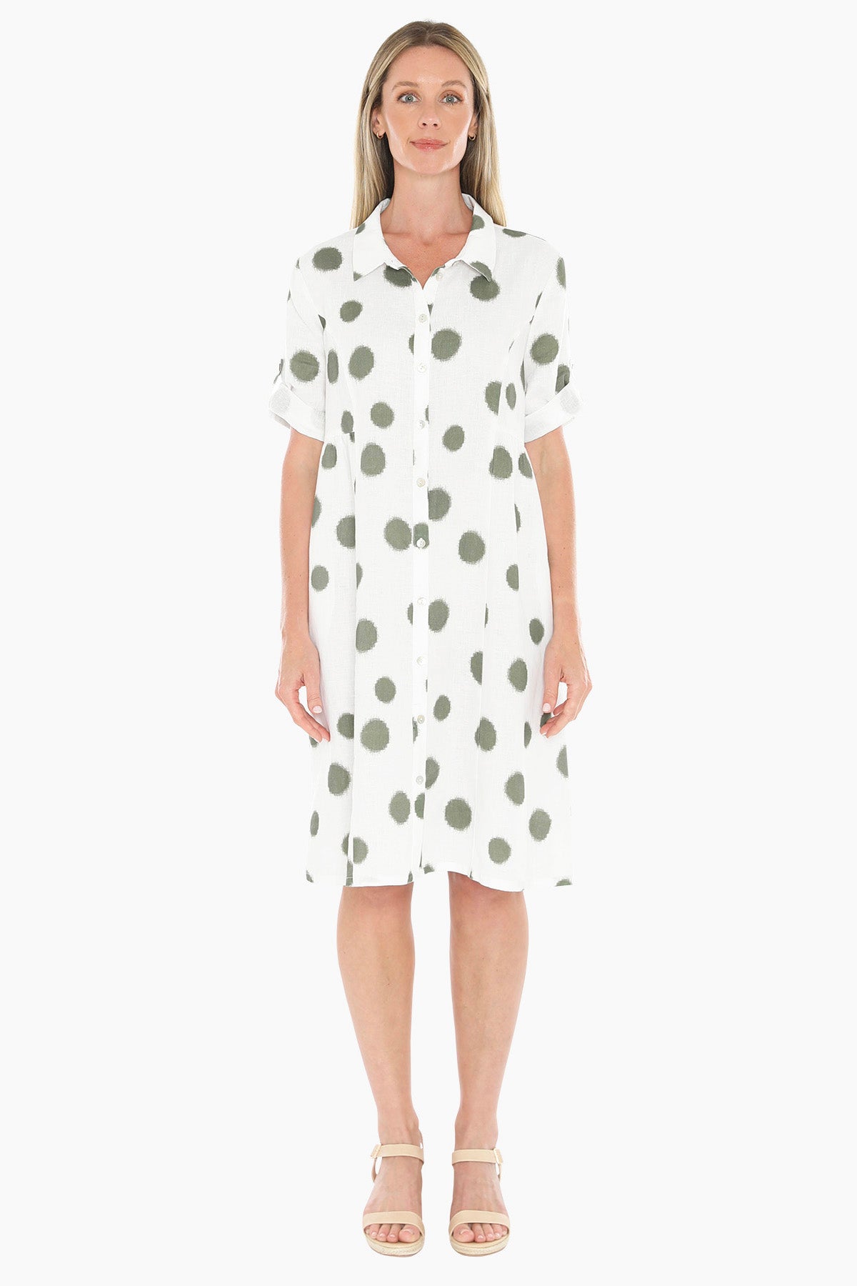 Womens Scratch Spot Dress Green 596j5188a