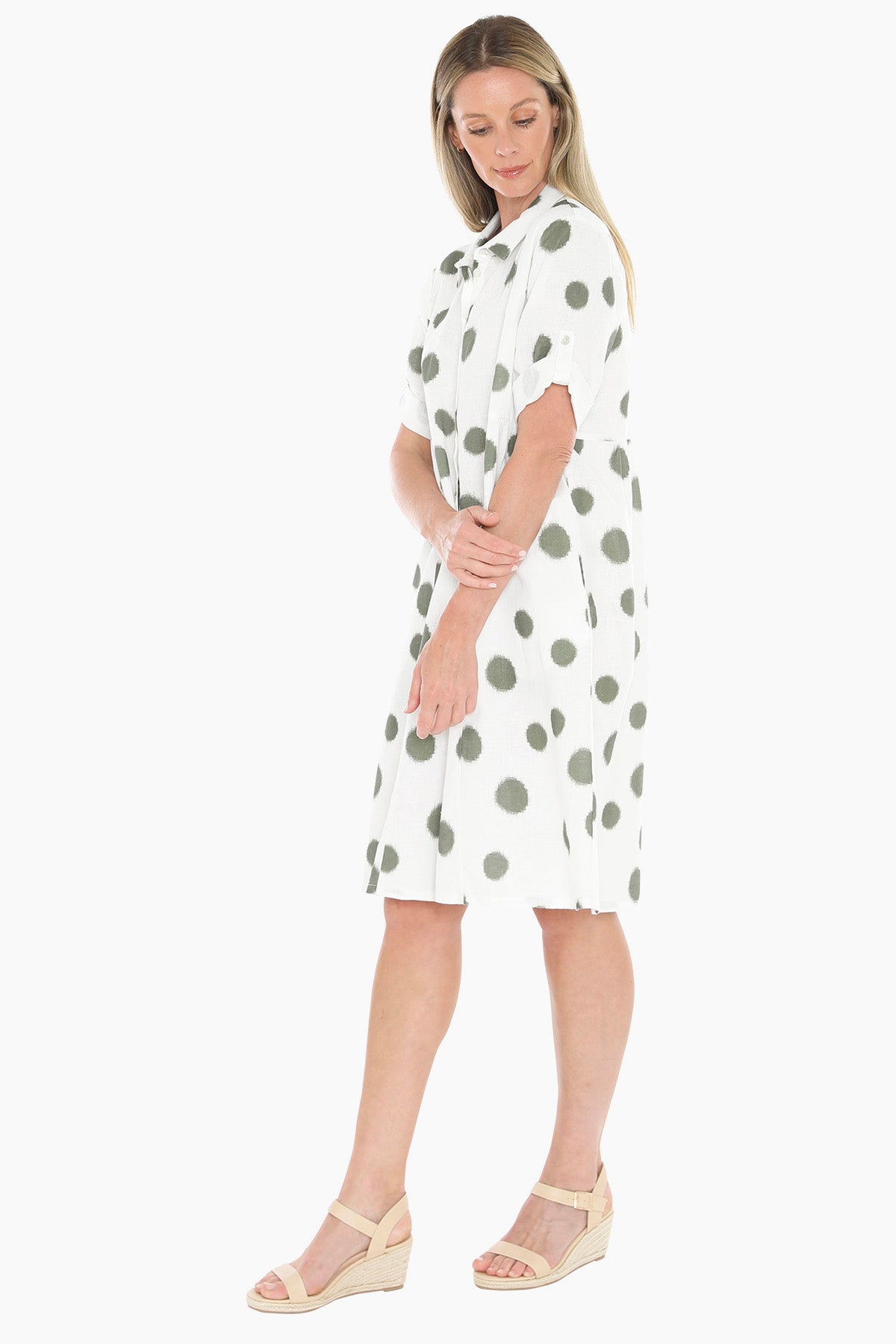 Womens Scratch Spot Dress Green 596j5188a