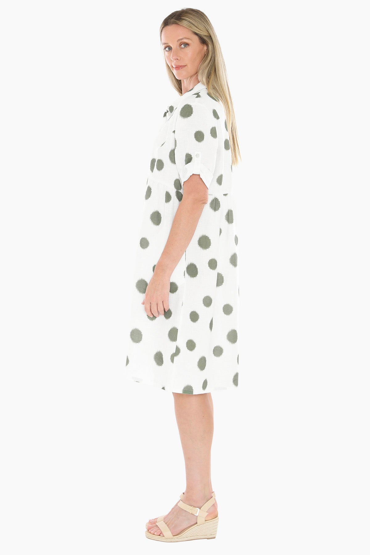 Womens Scratch Spot Dress Green 596j5188a