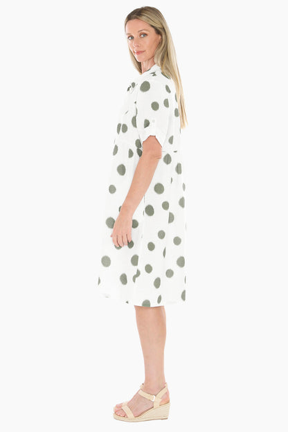 Womens Scratch Spot Dress Green 596j5188a