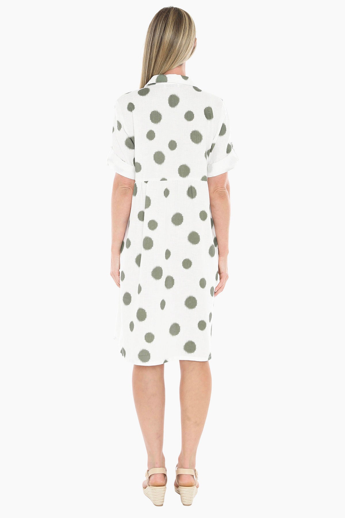 Womens Scratch Spot Dress Green 596j5188a