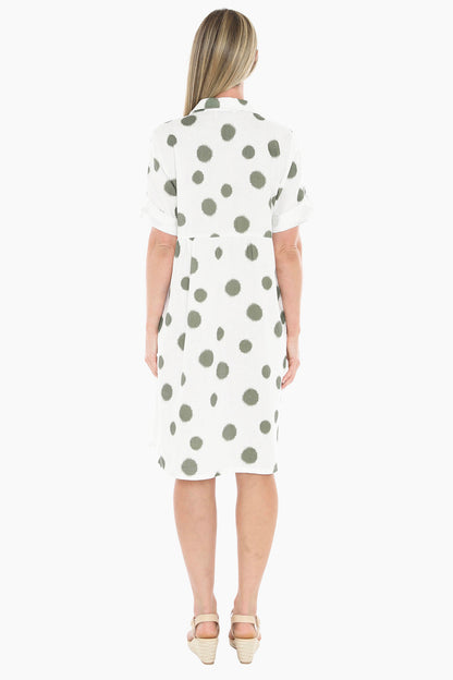 Womens Scratch Spot Dress Green 596j5188a