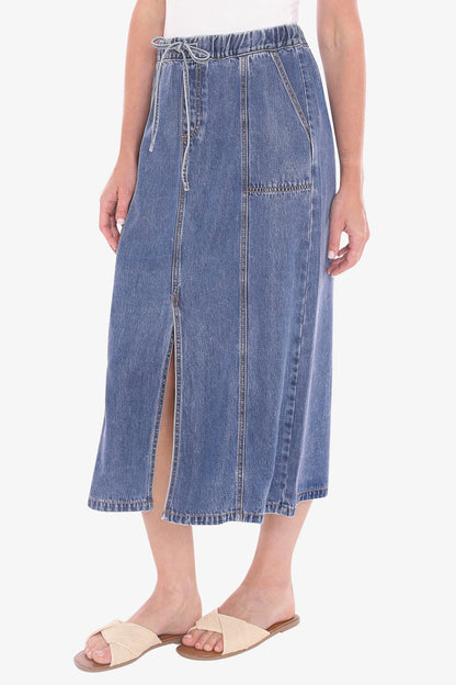 Womens Soft Denim Skirt Blue 596j6127a