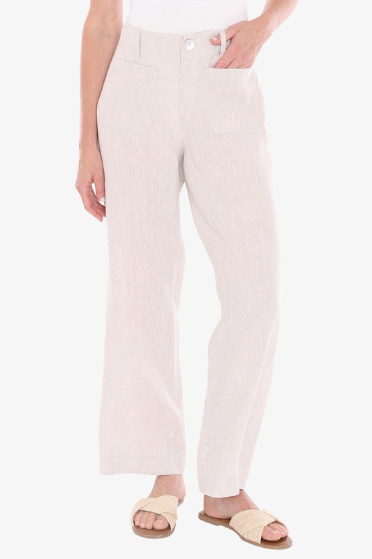 Womens Patch Pocket Pant Beige 596j7070a