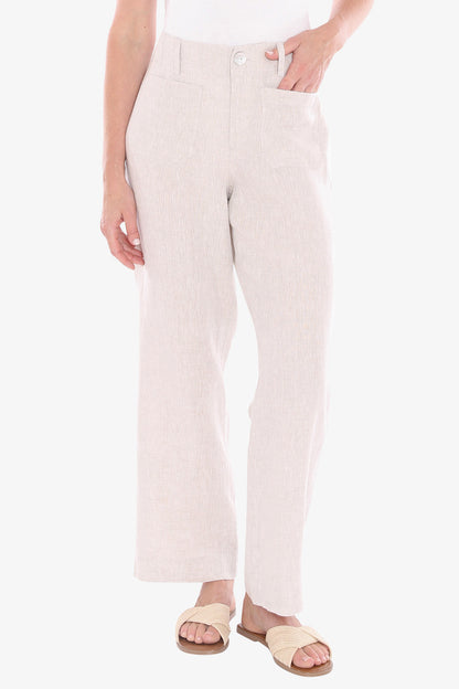 Womens Patch Pocket Pant Beige 596j7070a