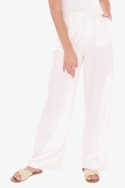 Womens Fly Front Pant White 596j7094a