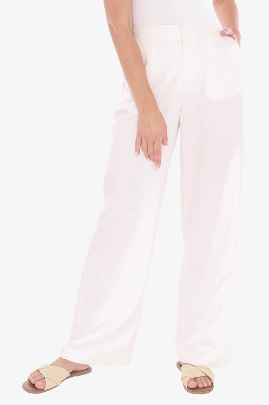 Womens Fly Front Pant White 596j7094a