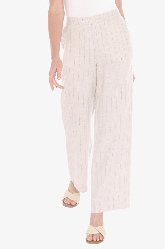 Womens Pinstripe Pant Natural 596j7120a