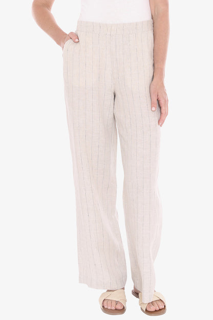 Womens Pinstripe Pant Natural 596j7120a