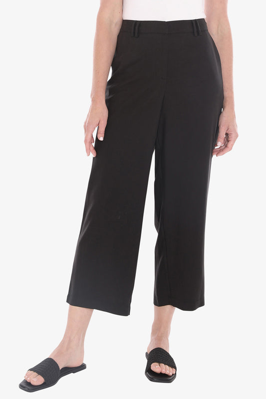 Womens Flat Front Pant Black 596j7143a