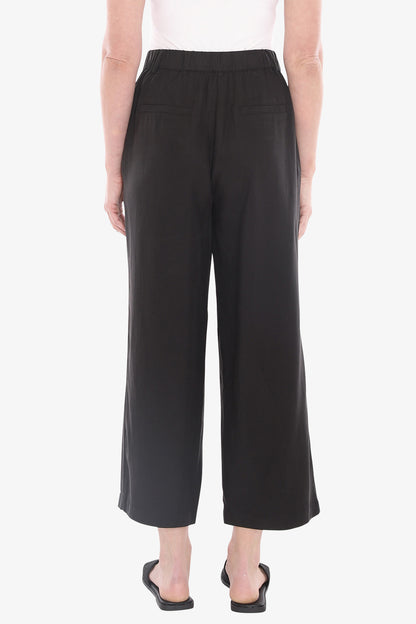 Womens Flat Front Pant Black 596j7143a