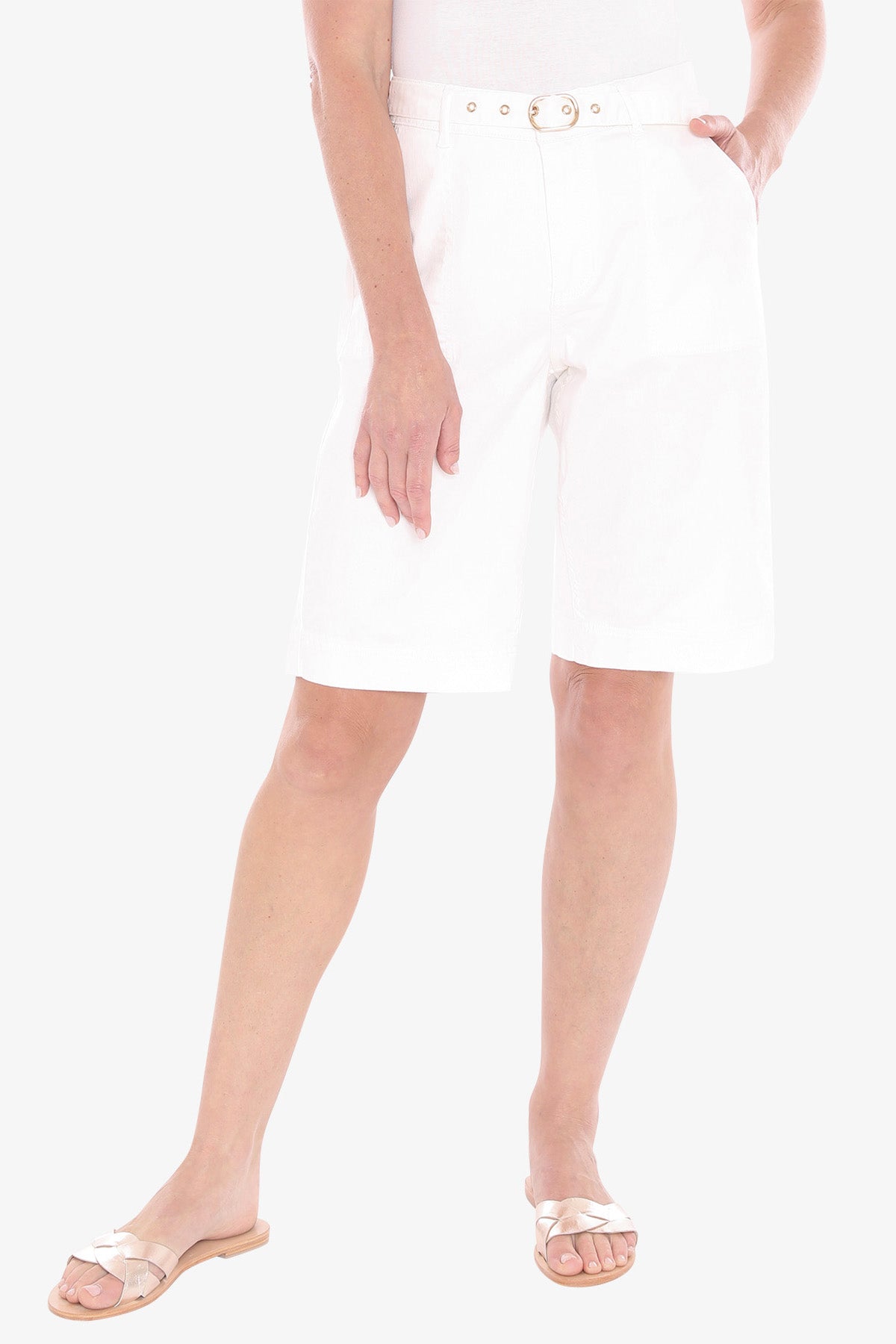 Womens Bermuda White Short White 596j8162a