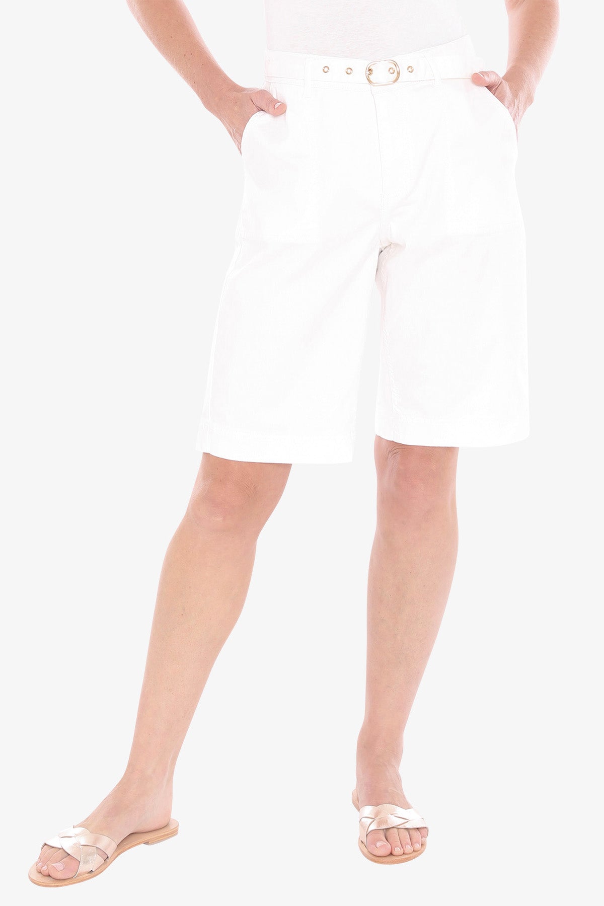Womens Bermuda White Short White 596j8162a