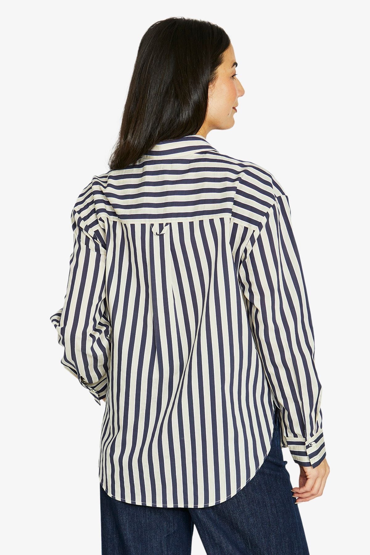 Womens Ribbon Stripe Shirt Multicolor 606j3051a
