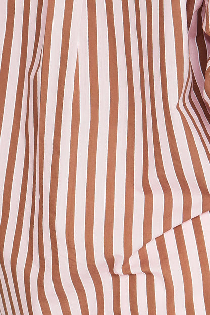Womens Ribbon Stripe Shirt Multicolor 606j3051a
