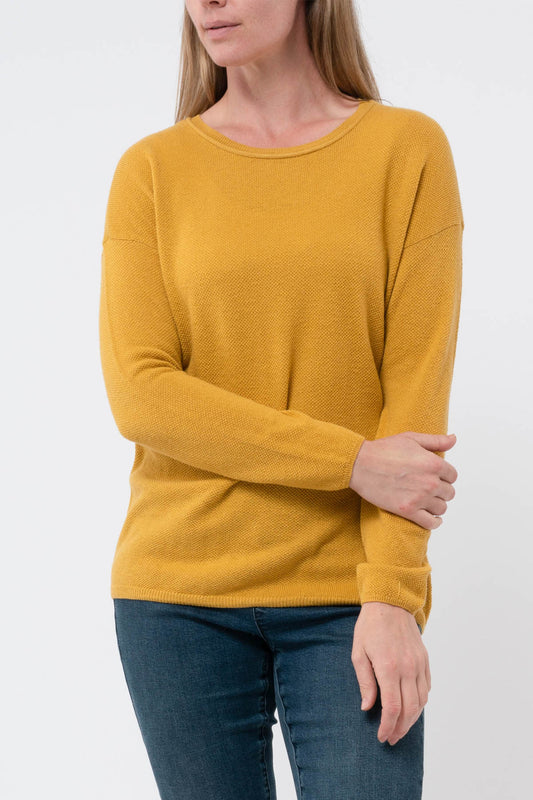 Long Sleeve Texture Pullover