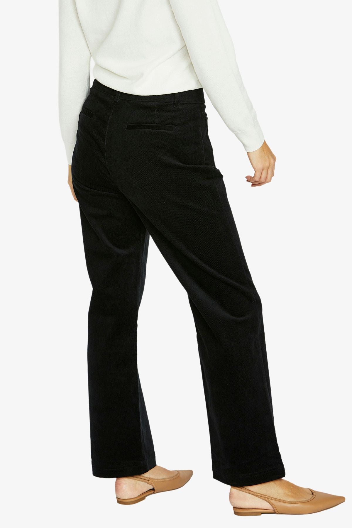 Womens 2 Pkt Cord Pant Black 606j7046a