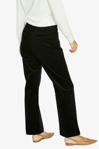 Womens 2 Pkt Cord Pant Black 606j7046a
