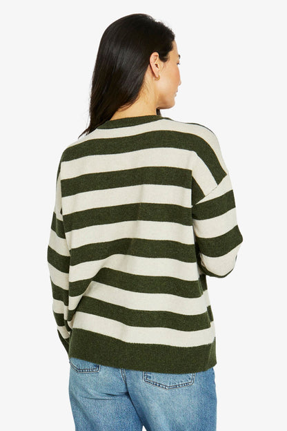 Womens 2 Pkt Stripe Pullover Multicolor 60611076a
