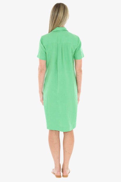 Womens 2 Pocket Dress Green 596j5132a