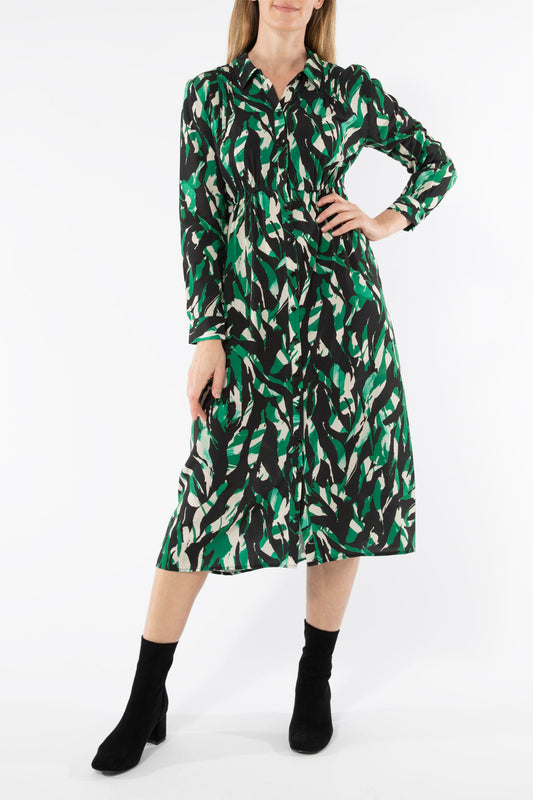 Women's Abstract Zebra Dress