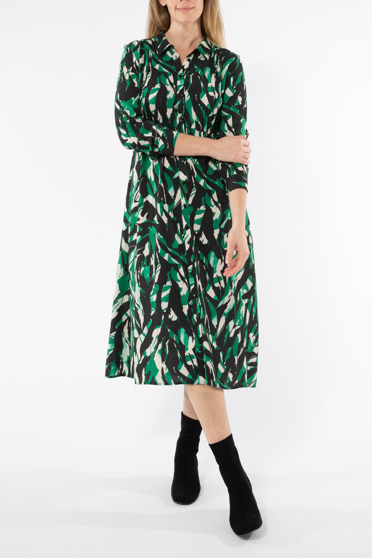 Women's Abstract Zebra Dress