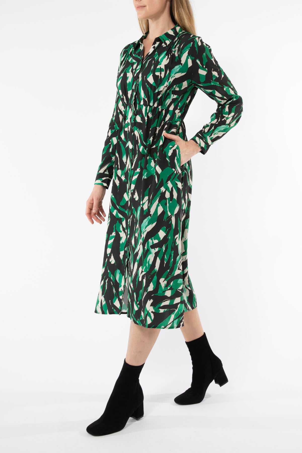Women's Abstract Zebra Dress