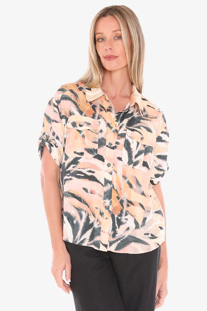 Womens Afrique Shirt Multicolor 596j3144a