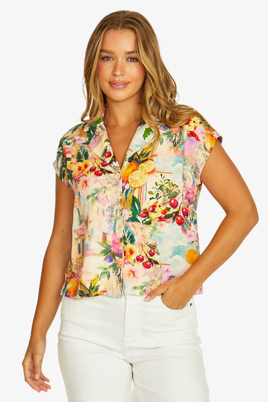 Womens Amalfi Coast Top Multicolor 616j3076a