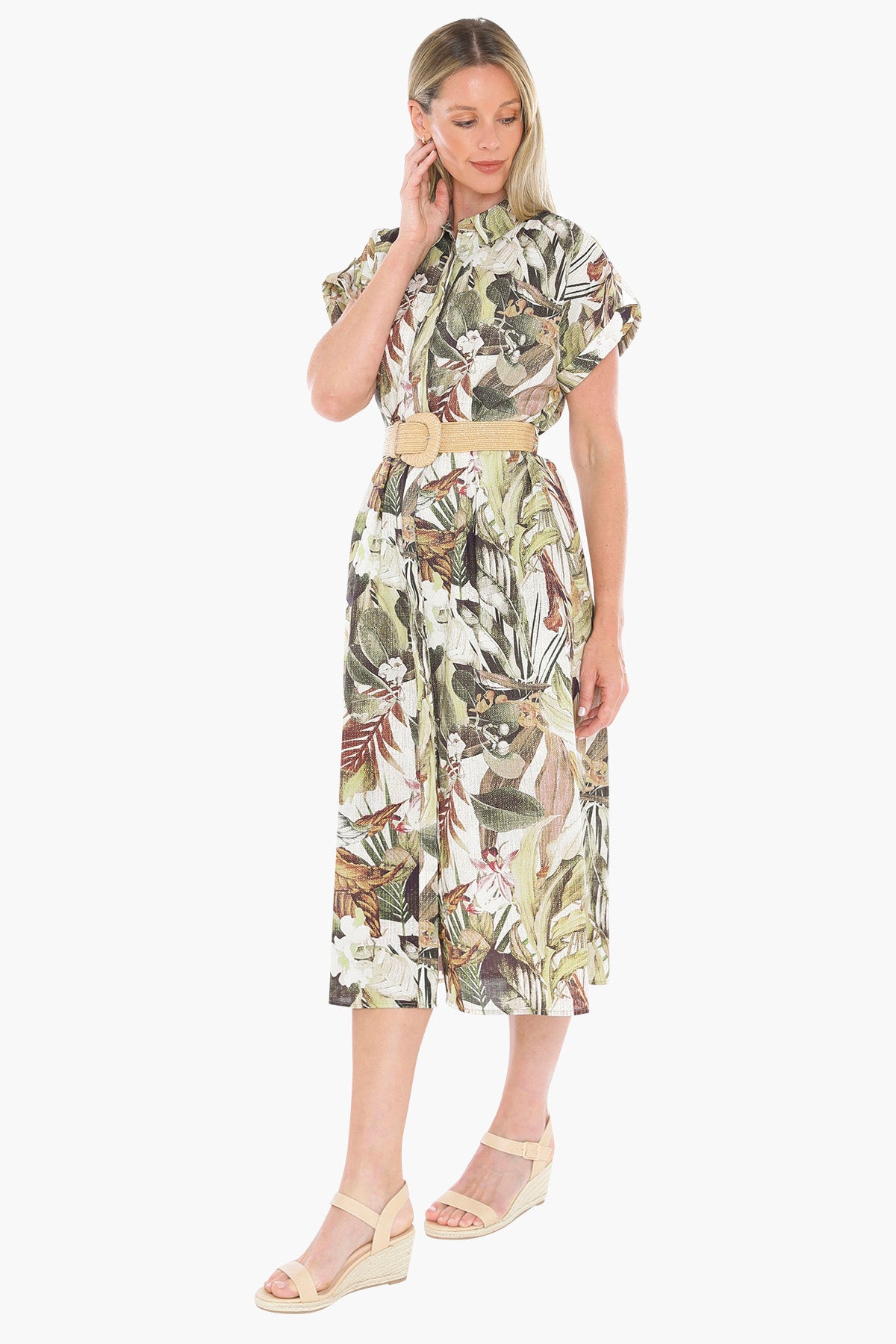 Womens Balmy Tropics Dress Multicolor 596j5172a