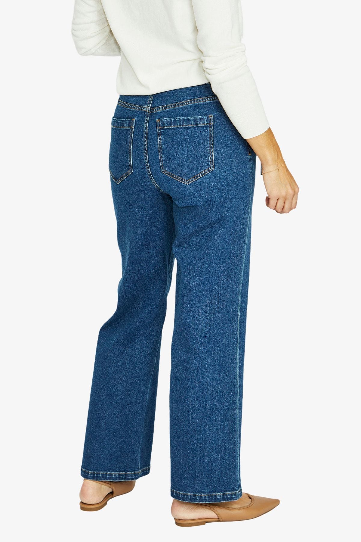 Womens Belted Denim Jean Blue 606j7020a