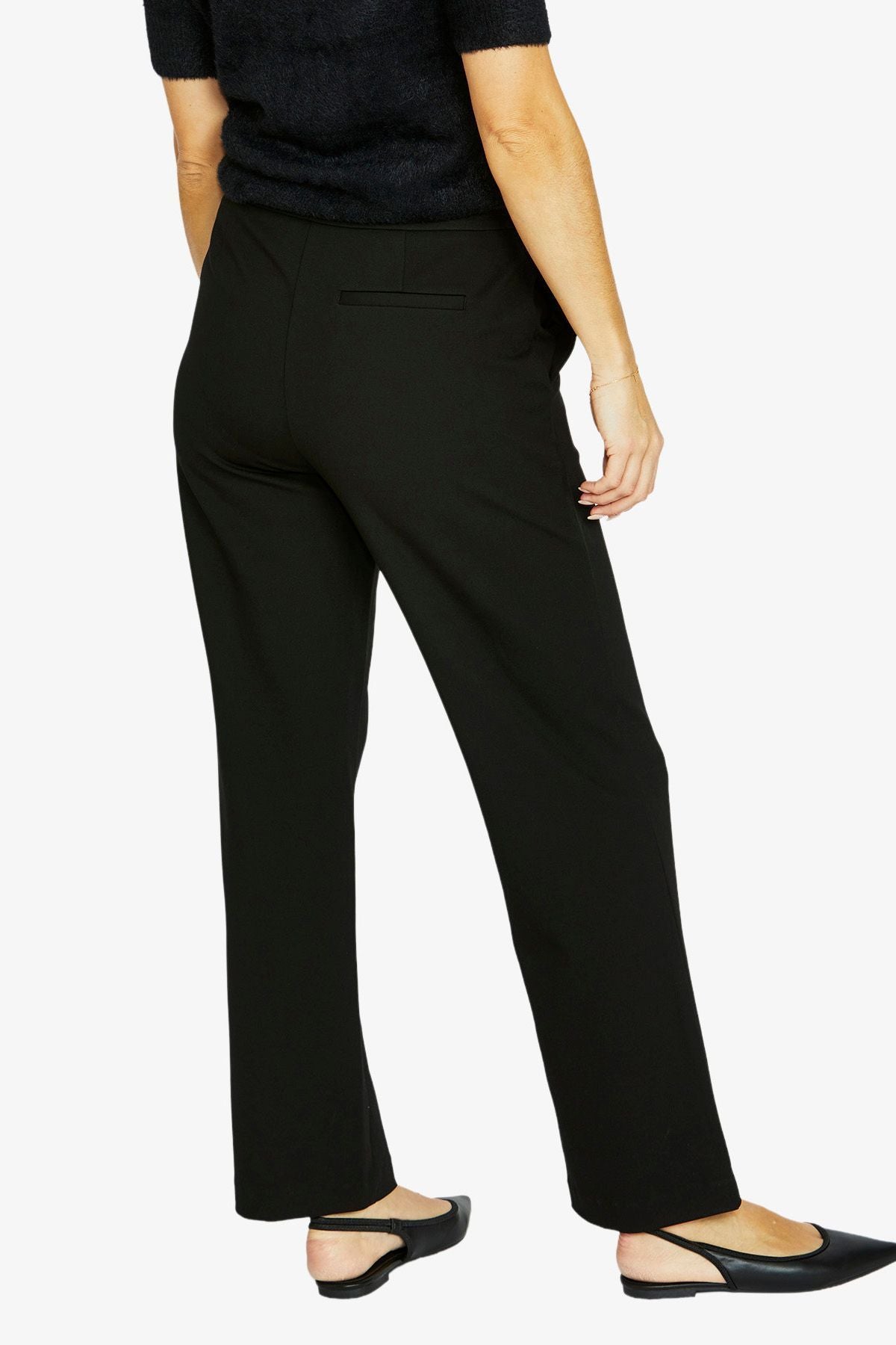 Womens Belted Ponte Pant Black 60617006a