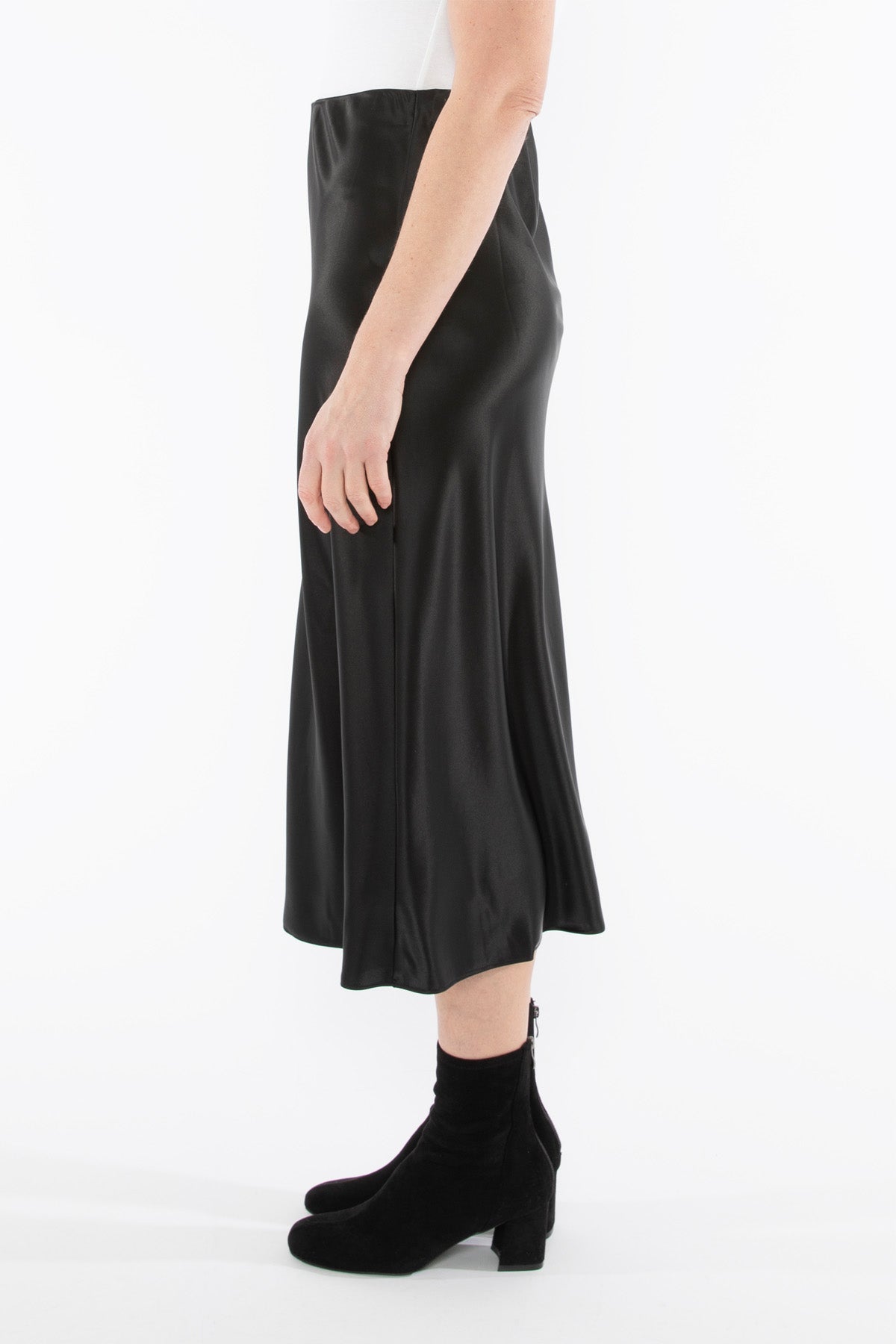 Women's Bias Satin Skirt