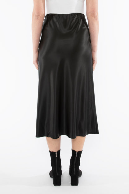 Women's Bias Satin Skirt