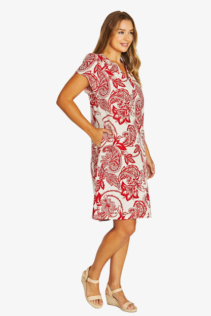 Womens Bohemia Shirred Dress Multicolor 616j5063a