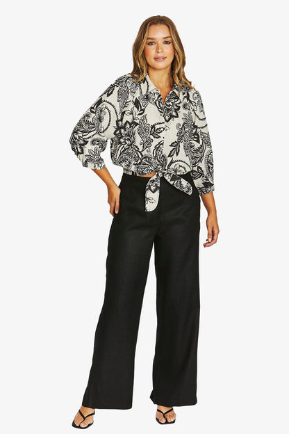 Womens Bohemia Tie Top Multicolor 616j3065a