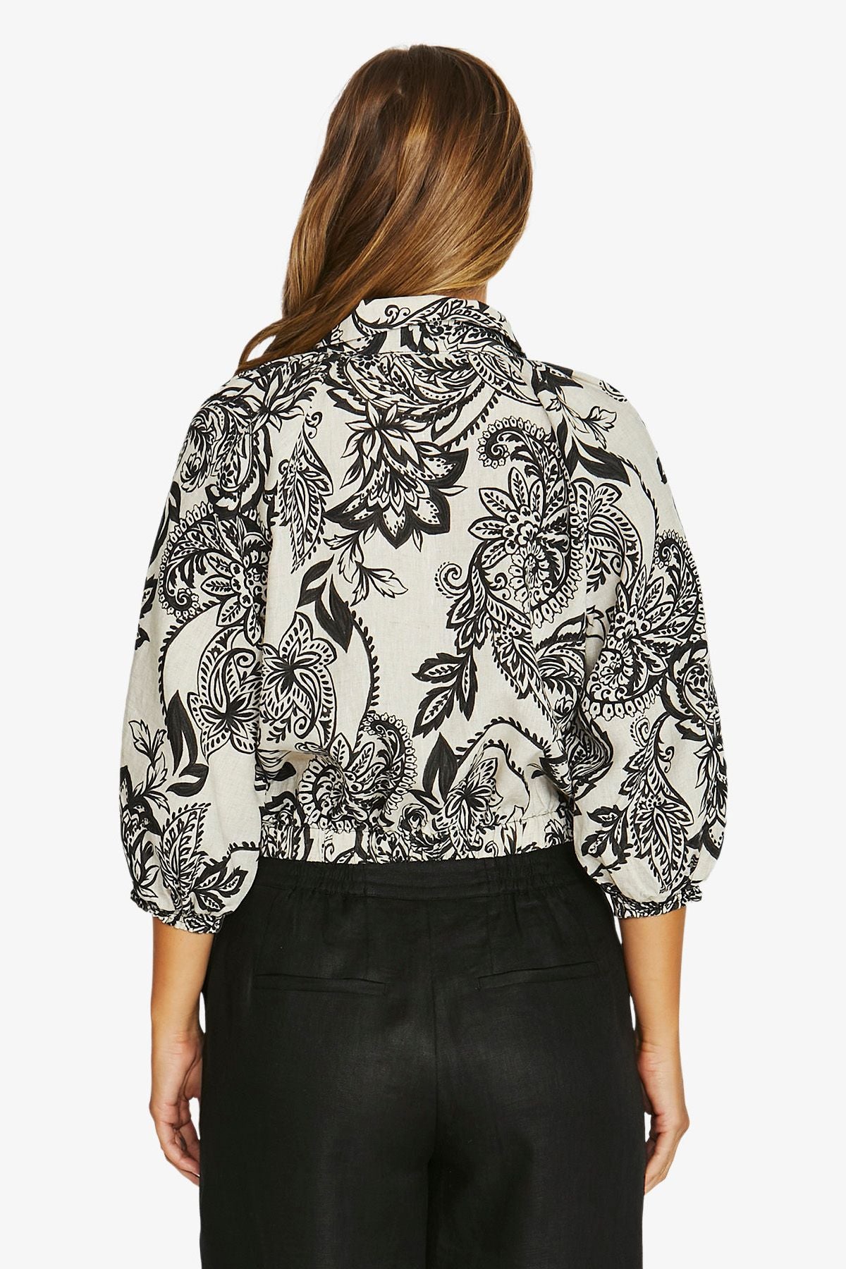 Womens Bohemia Tie Top Multicolor 616j3065a