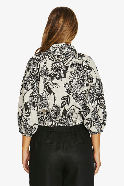 Womens Bohemia Tie Top Multicolor 616j3065a