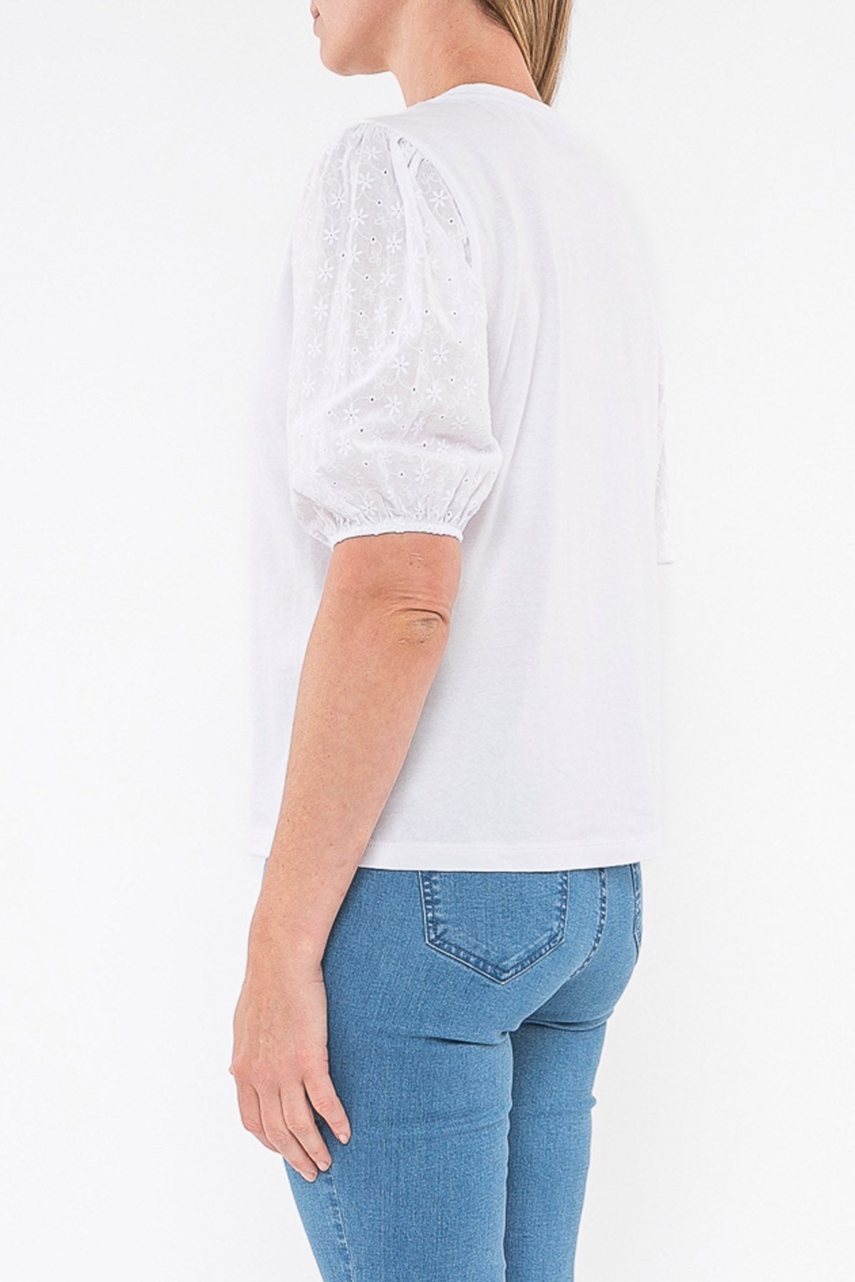Broderie Short Sleeve Tee