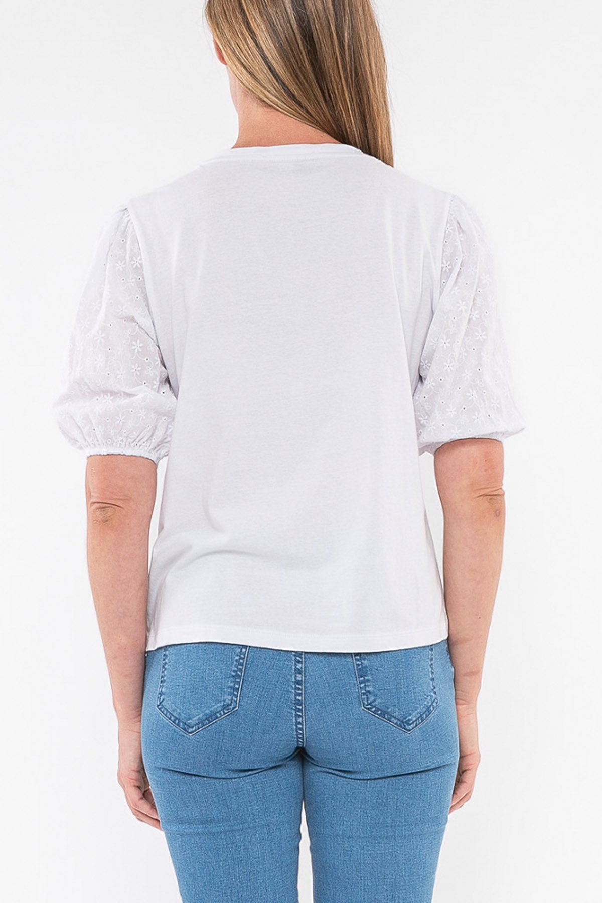 Broderie Short Sleeve Tee
