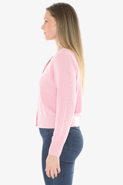 Button Through Cardi in Sherbert Marle