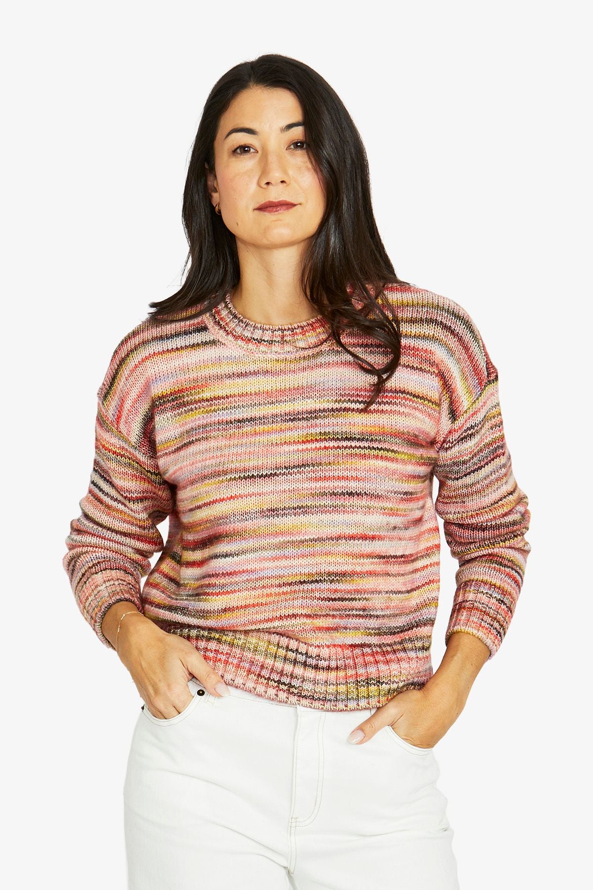 Womens Colour Mix Pullover Multicolor 60611051a