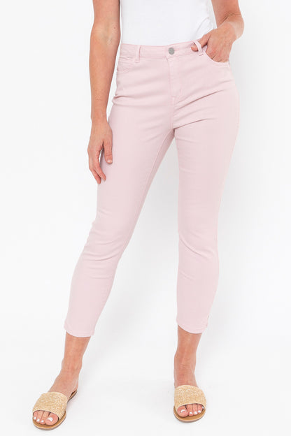 Coloured Denim Jean Ice Pink