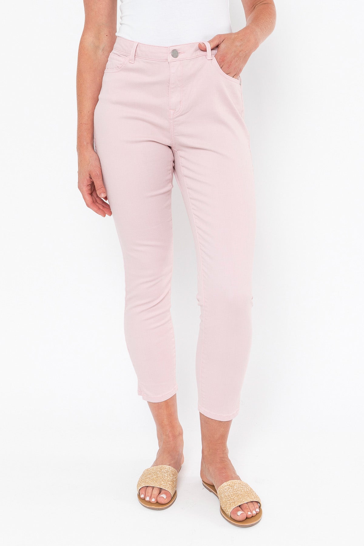 Coloured Denim Jean Ice Pink